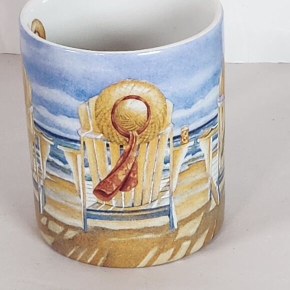 Kathleen Denis hats lounge relax footprints sea shells seaside beach phil 1:3 - Picture 3 of 7